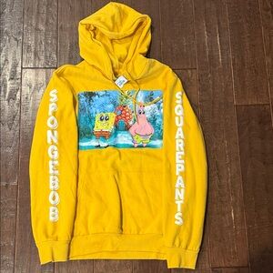 SpongeBob SquarePants Yellow Hoodie with Graphic